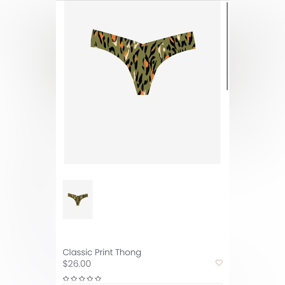 Commando classic print thong, pop leopard ,size S/M. New with tags. - Picture 7 of 8